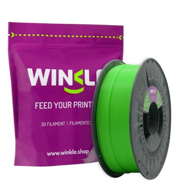 Filamento PLA HD Fluorescente Winkle 1,75 mm Verde Eletrico 1Kg
