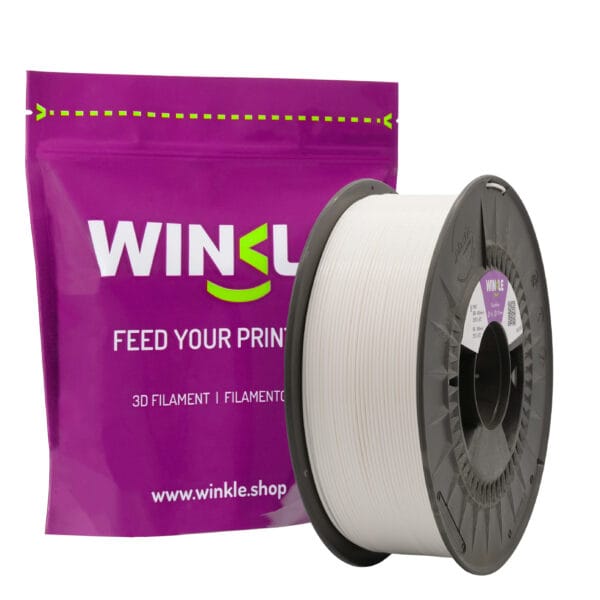 Filamento PLA High Speed Winkle 1,75 mm Branco Glacial 1Kg