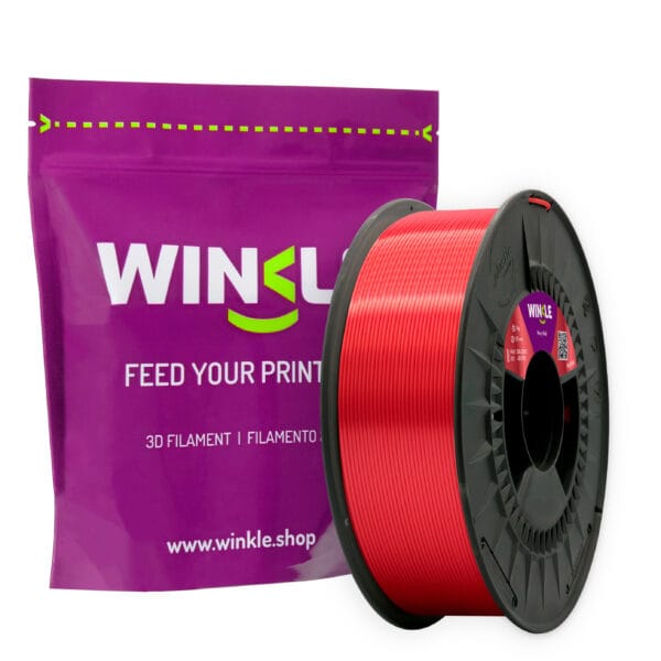 Filamento PLA Silk Winkle 1,75 mm Vermelho Rubi 1Kg