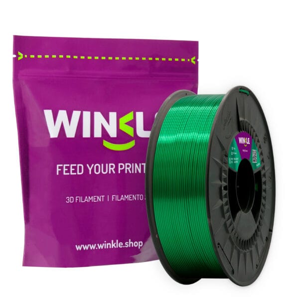 Filamento PLA Silk Winkle 1,75 mm Verde Irlandes 300g
