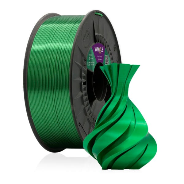 Filamento PLA Silk Winkle 1,75 mm Verde Irlandes 300g - Image 2