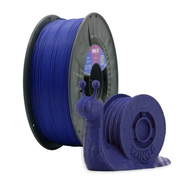 Filamento PLA HD Glitter (partículas) Winkle 1,75mm Azul Noite 1Kg - Image 2