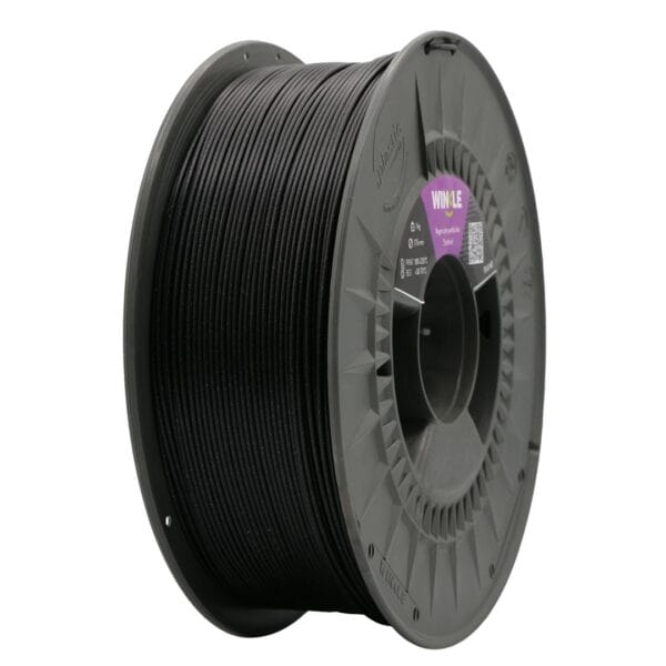 Filamento PLA HD Glitter (partículas) Winkle 1,75mm Preto 1Kg - Image 3