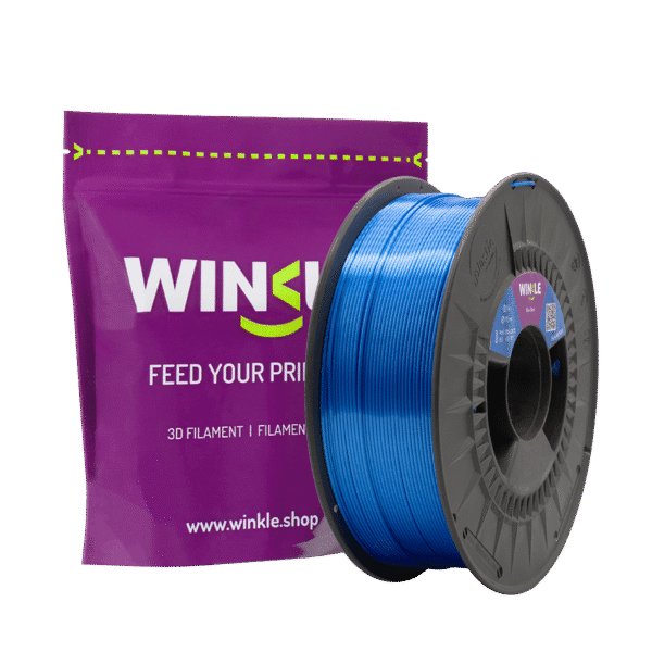 Filamento PLA Silk Winkle 1,75 mm Azul Aço 1Kg