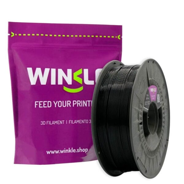 Filamento PETG Winkle 1,75 mm Preto 1kg