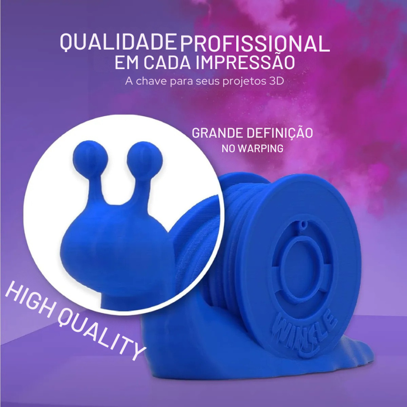 Filamento PLA HD Winkle Azul Pacífico - Imagem 4