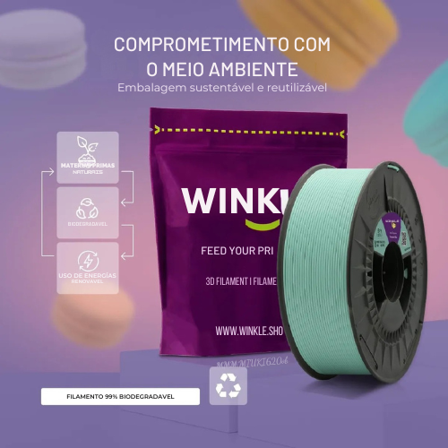 Filamento PLA Pastel Winkle Azul Turquesa - Imagem 2