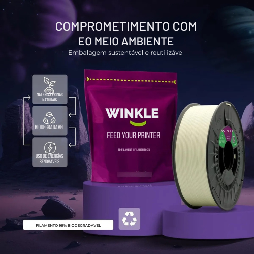 Filamento PLA HD Fosforescente Winkle Verde Alien - Imagem 4
