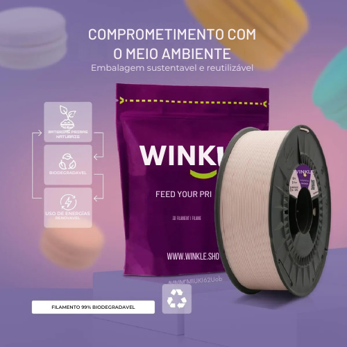 Filamento PLA Pastel Winkle Rosa Algodão - Imagem 2