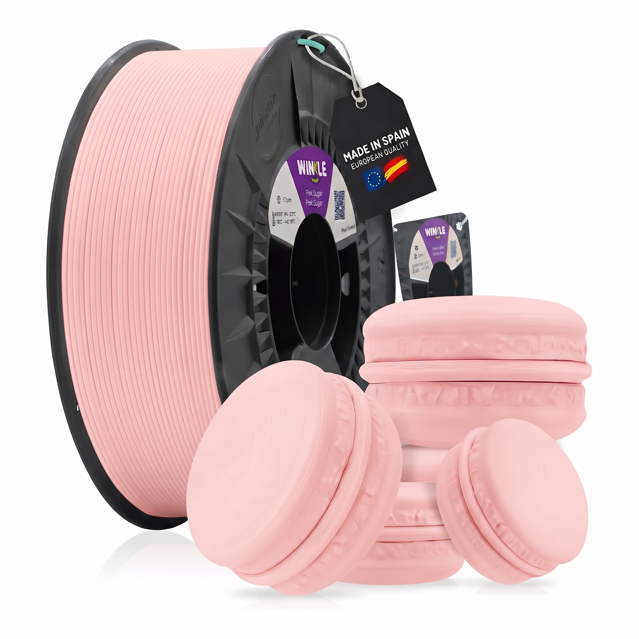 Filamento PLA Pastel Winkle Rosa Algodão